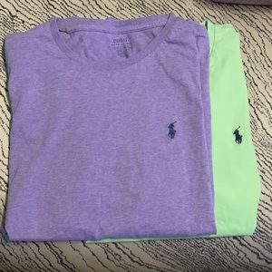 2 Polo Ralph Lauren Slim Fit XL Tees